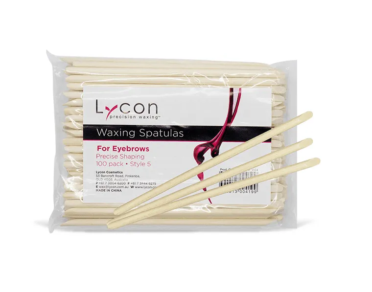 Lycon Eyebrow Spatulas Precise Shaping - 2x 100pkt