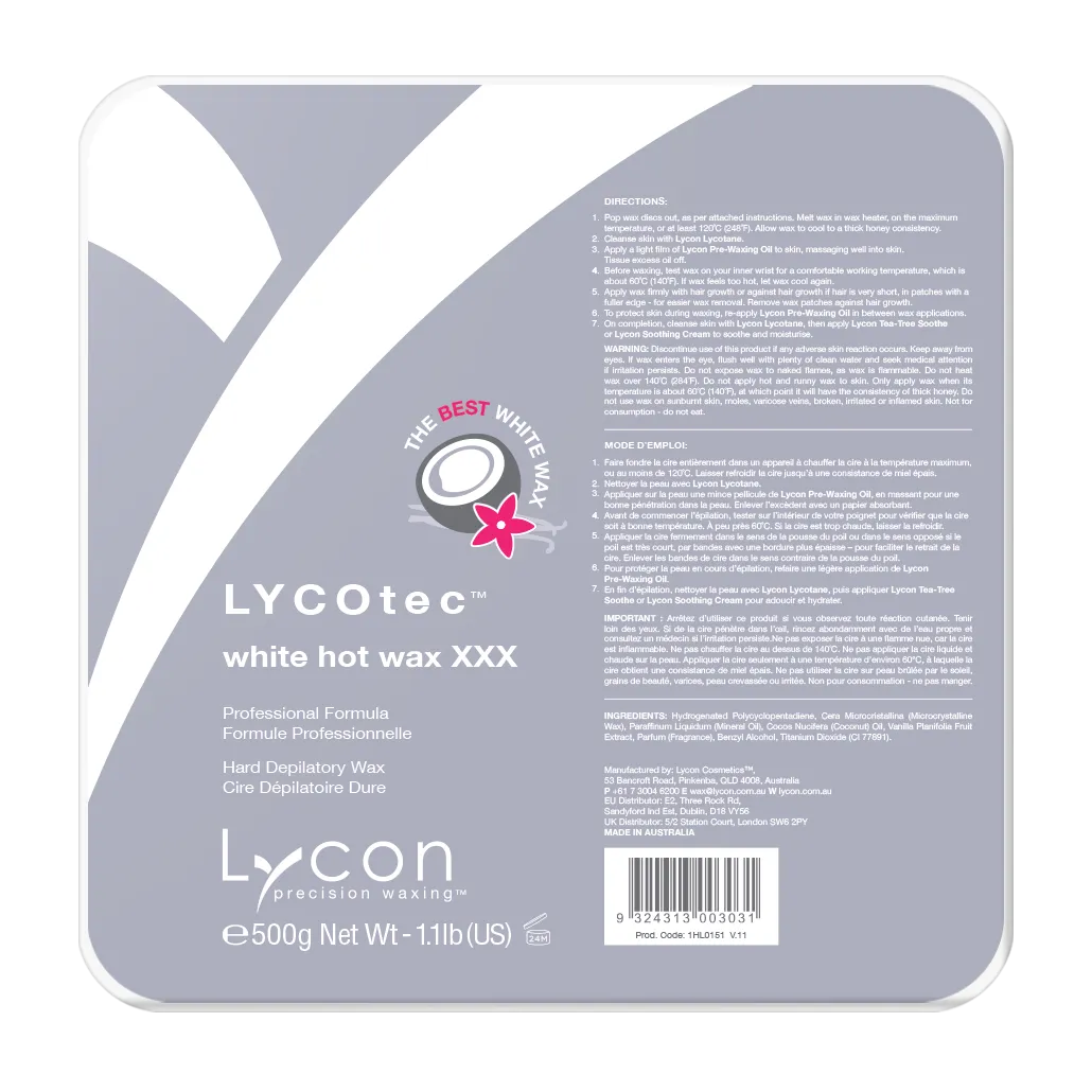 LYCOtec White Hot Wax 500g