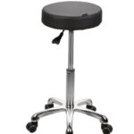 Beauty Stool - BLACK with Chrome base