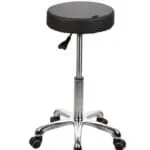 Beauty Stool - BLACK with Chrome base