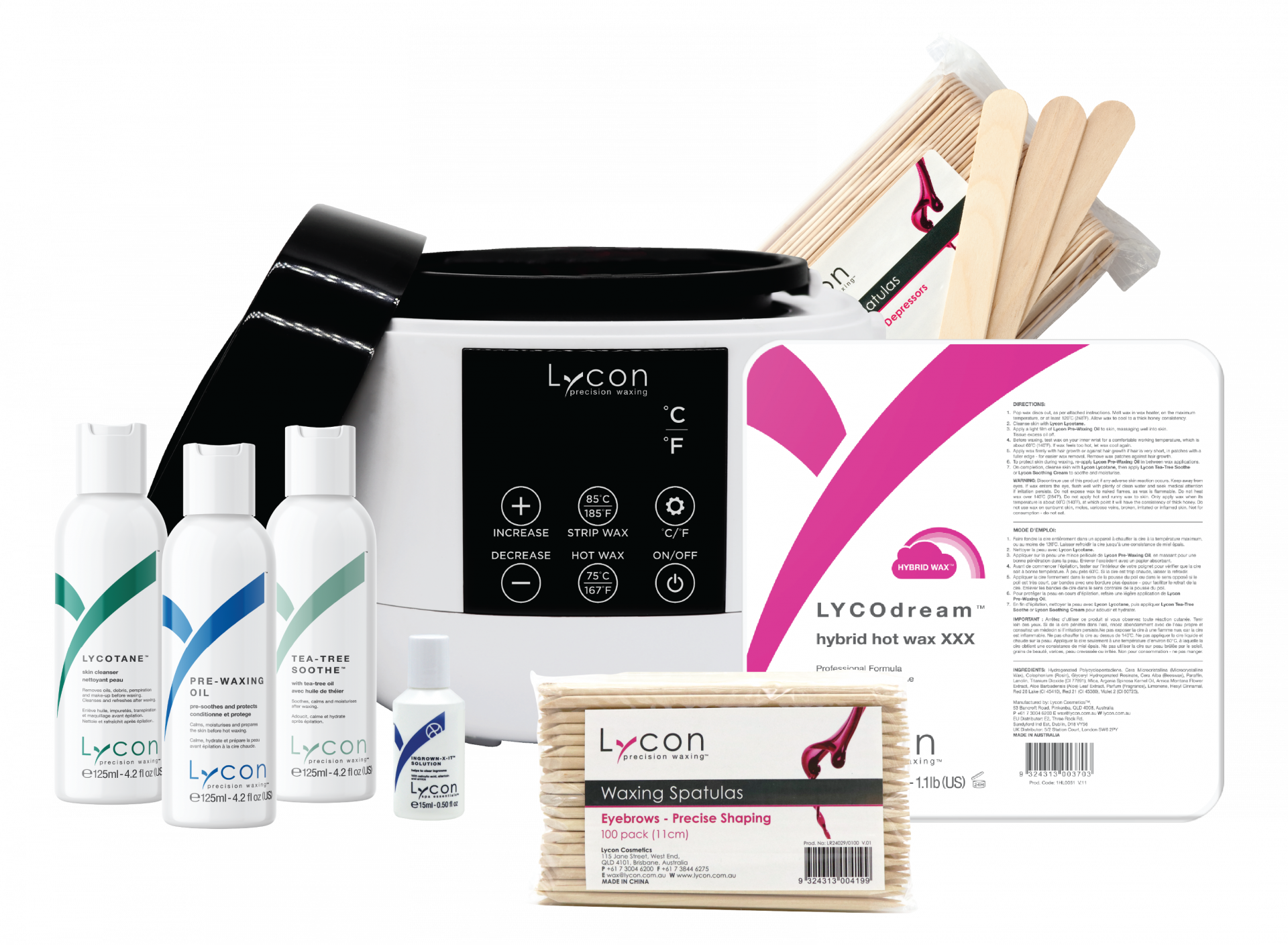 Lycon Hot Wax Professional Waxing Kit House Of Camille