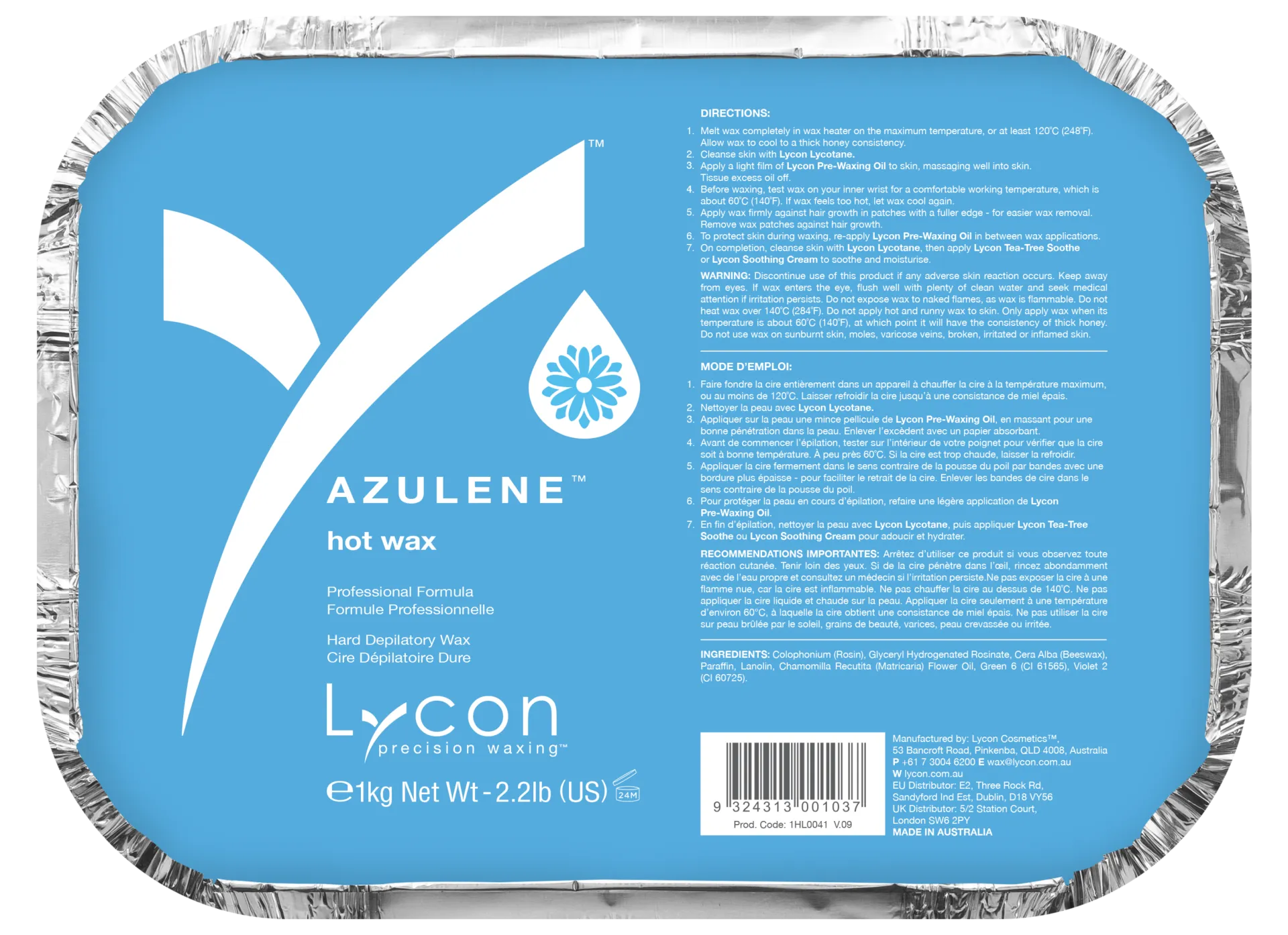 LYCON Azulene Hot Wax -1KG