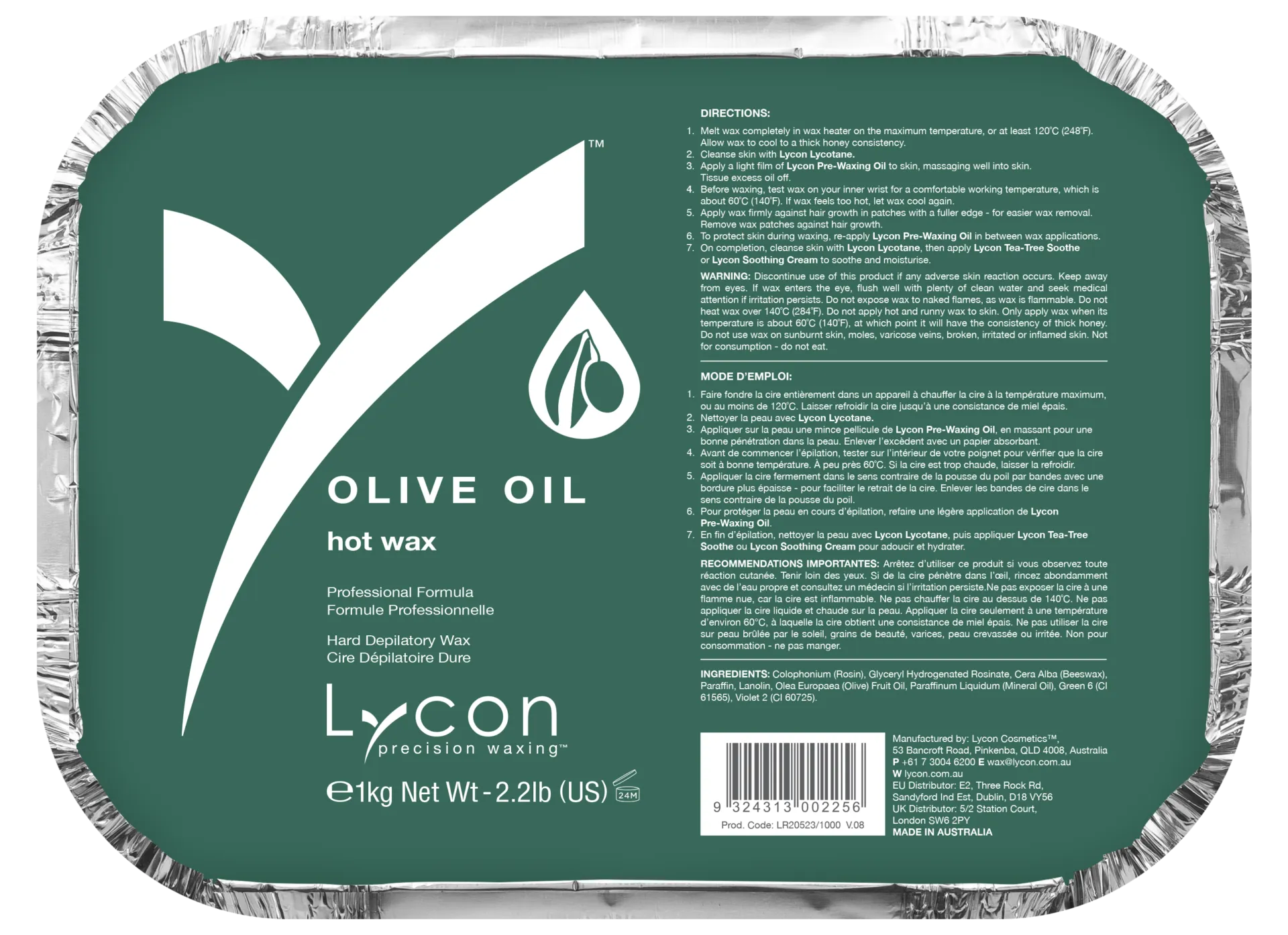 LYCON Olive Oil Hot Wax -1KG