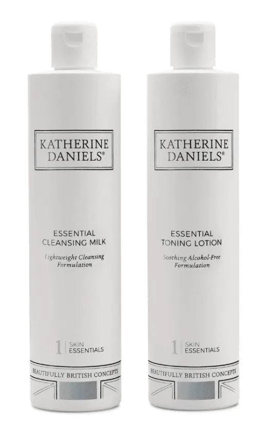 Katherine Daniels Double Size Essential Cleansing Milk + Essential Toning Lotion Duo Pack