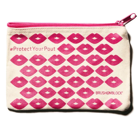 Brush On Block "Protect Your Pout" Bag