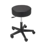 Beauty Stool - Plastic base, no back - Black