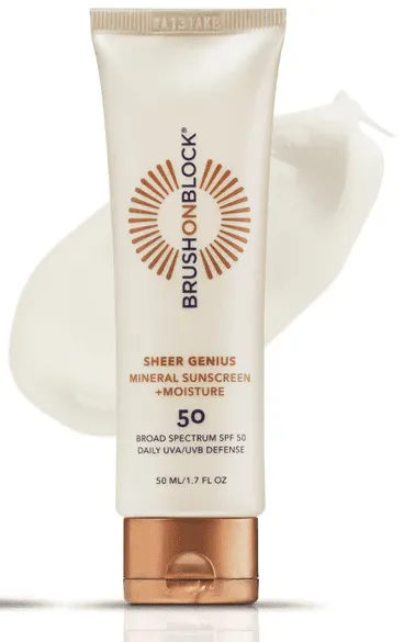 BRUSH ON BLOCK Sheer Genius SPF 50 Mineral Sunscreen