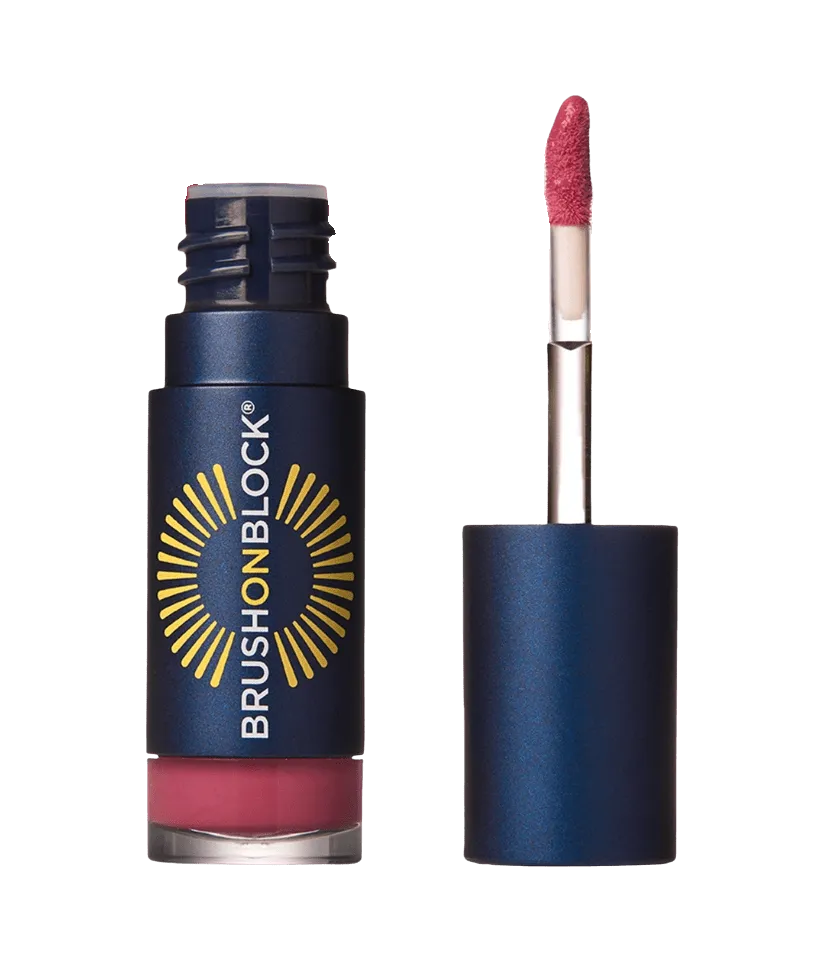 BRUSH ON BLOCK Protective Lip Oil SPF 30 – PEONY
