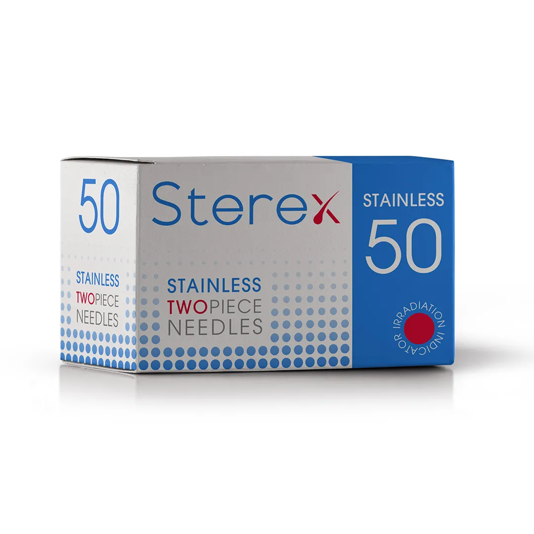 Sterex F3 Stainless Steel Two-Piece Electrolysis Needles - Short